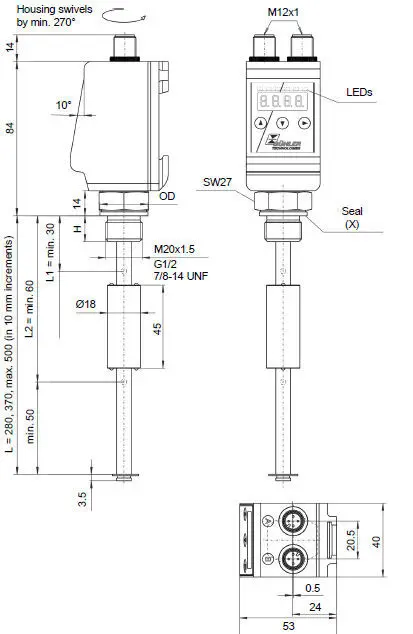 Magnetic float level switch NT-ELD Bühler Technologies product image 2