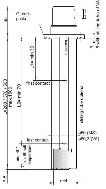 Magnetic float level switch NT 61 Bühler Technologies product image 3