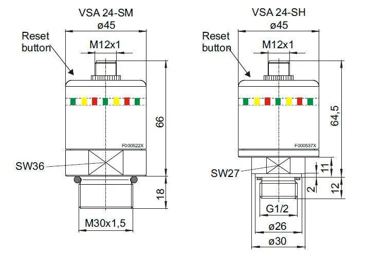 Relative pressure sensor VSA 24-S series Bühler Technologies product image 2