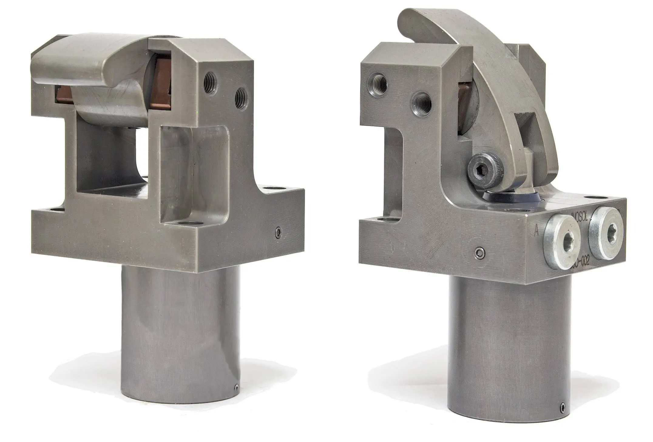 Double-acting hydraulic hinge clamp ISJC series Inosol product image 1