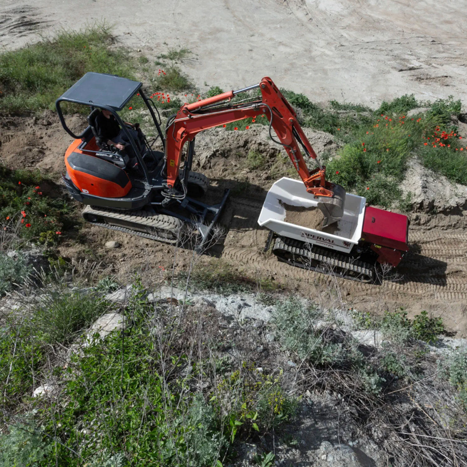 Radio-controlled mini dumper P14 Operval Srl product image 5