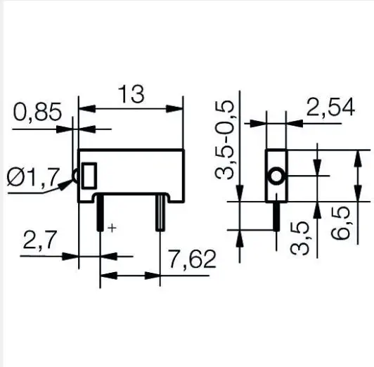 Printed circuit board-mounted LED DBB1 Series Signal-Construct GMBH product image 1